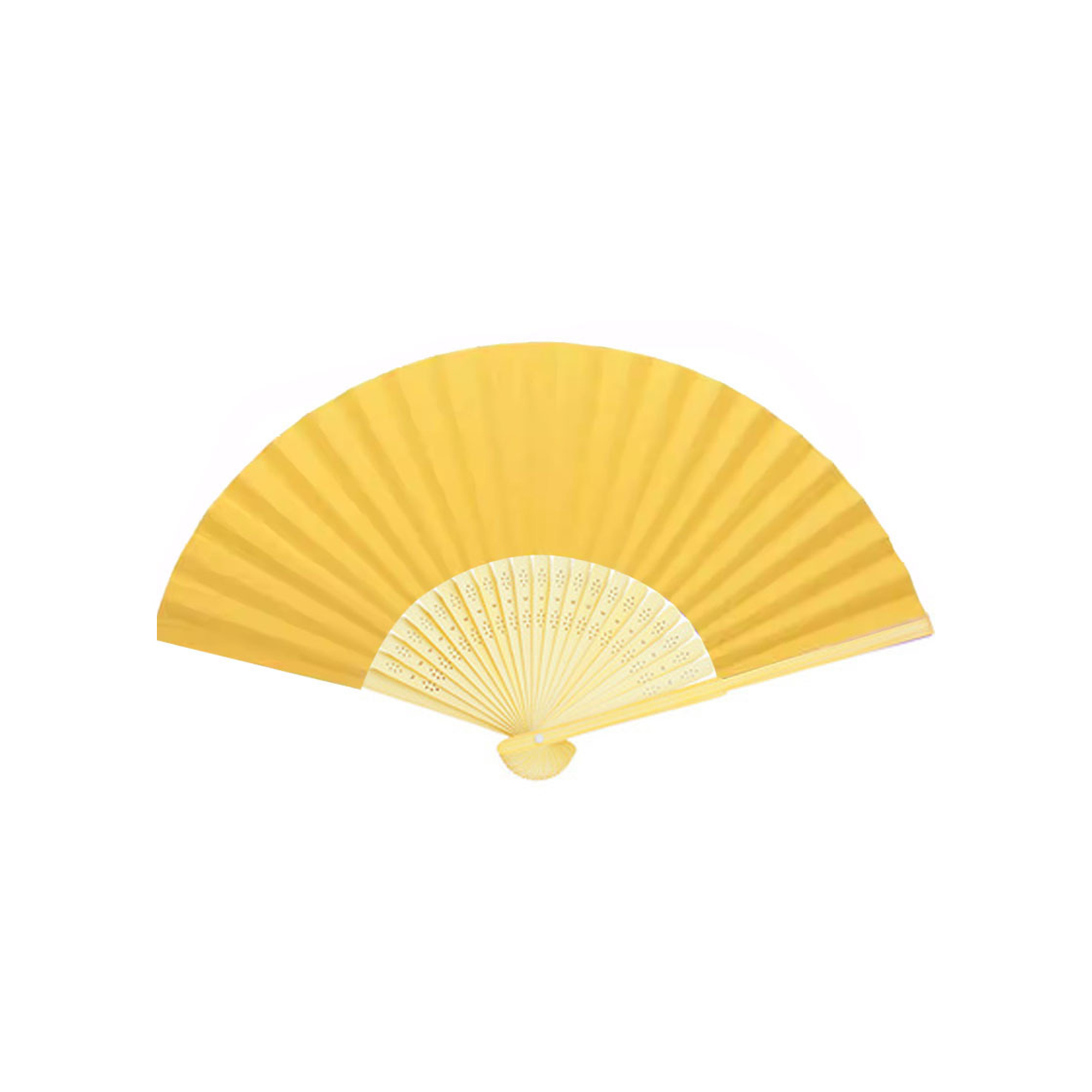 Paper Folding Hand Fan With Bamboo Frame 5