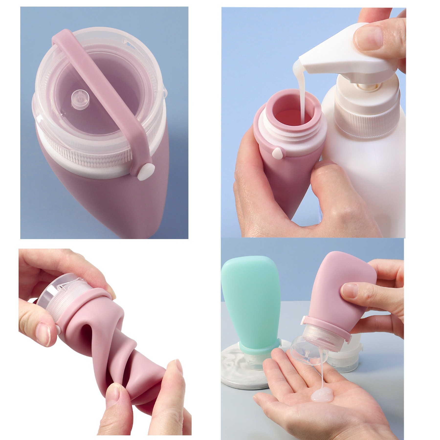 Silicone Travel Bottle Set 4