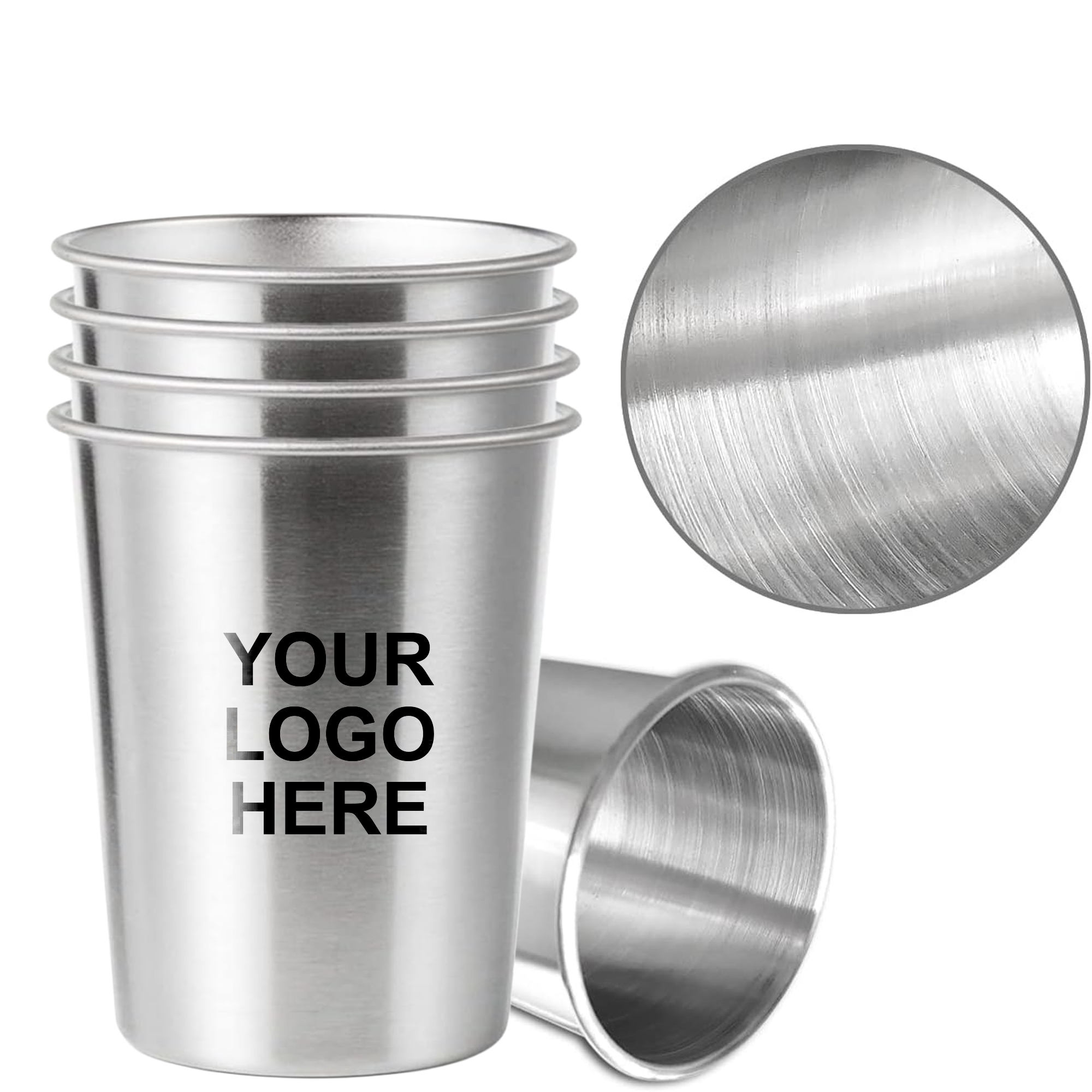 Stackable Metal Drinking Cup 12oz 4