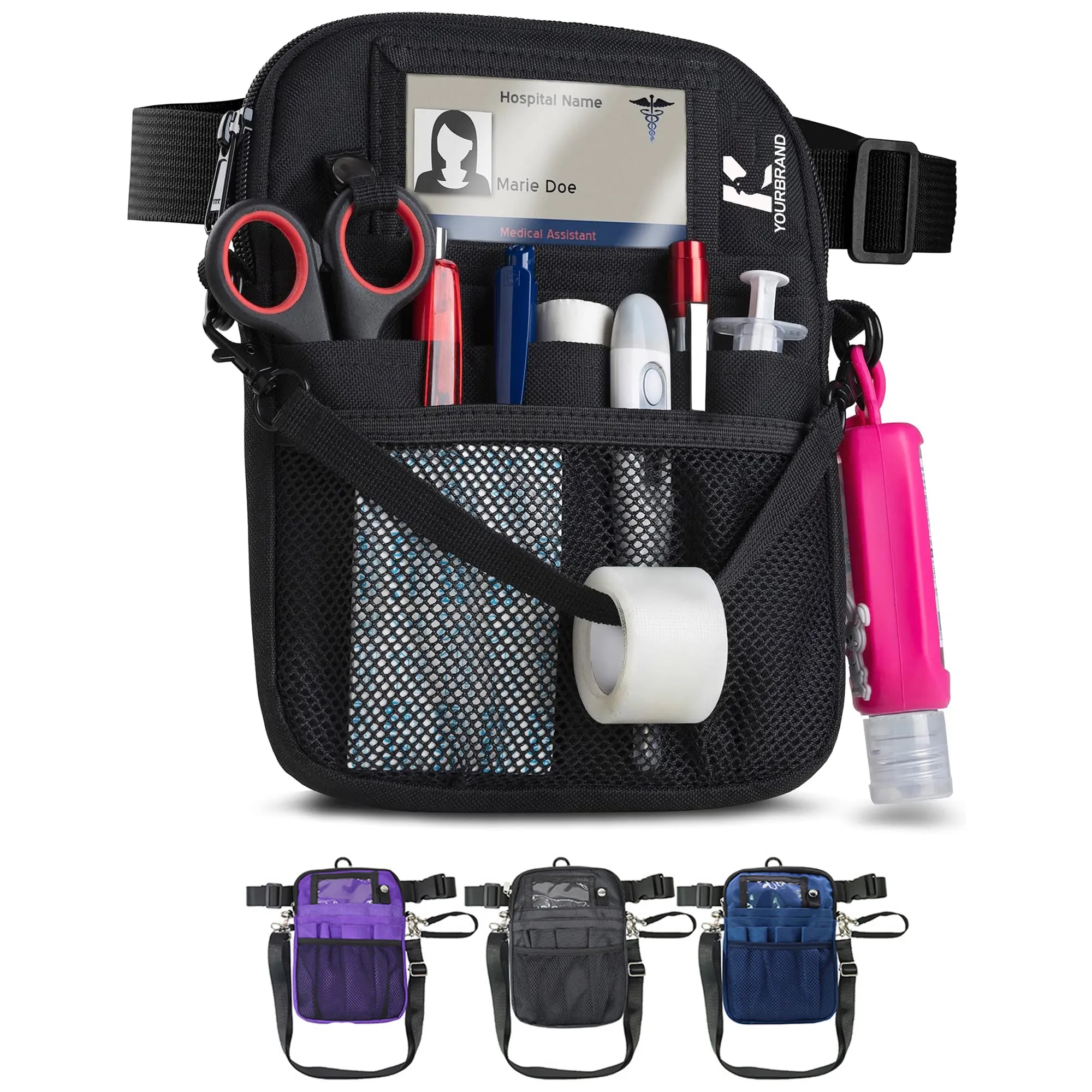 Stock Multifunctional Nurse Tool Belt Pocket Organizer 3