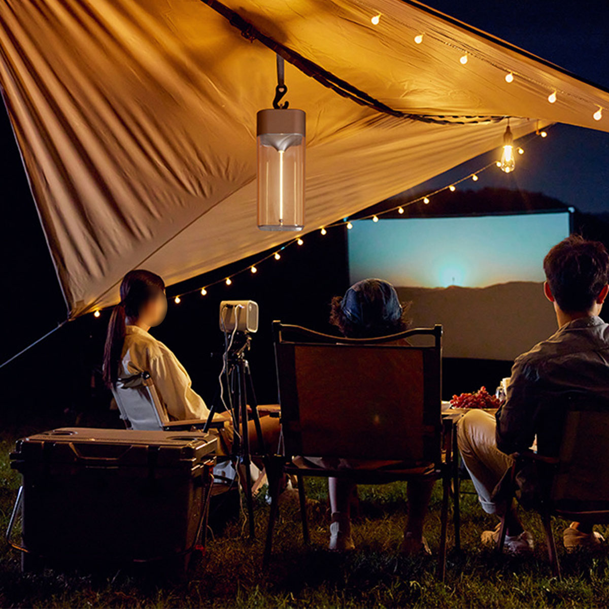 Camping magnetic night light rechargeable table lamp 2