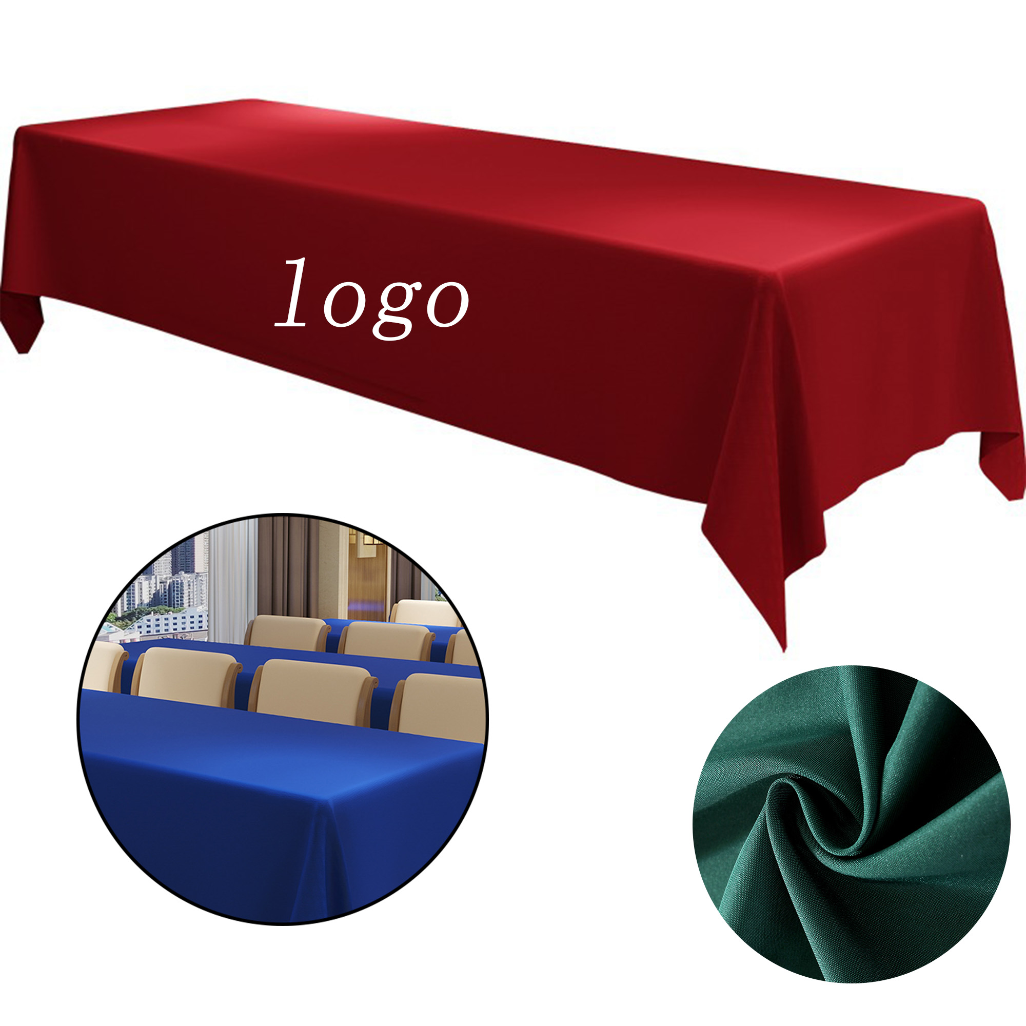 6Ft Customized Tablecloths For Exhibition Advertisements 2