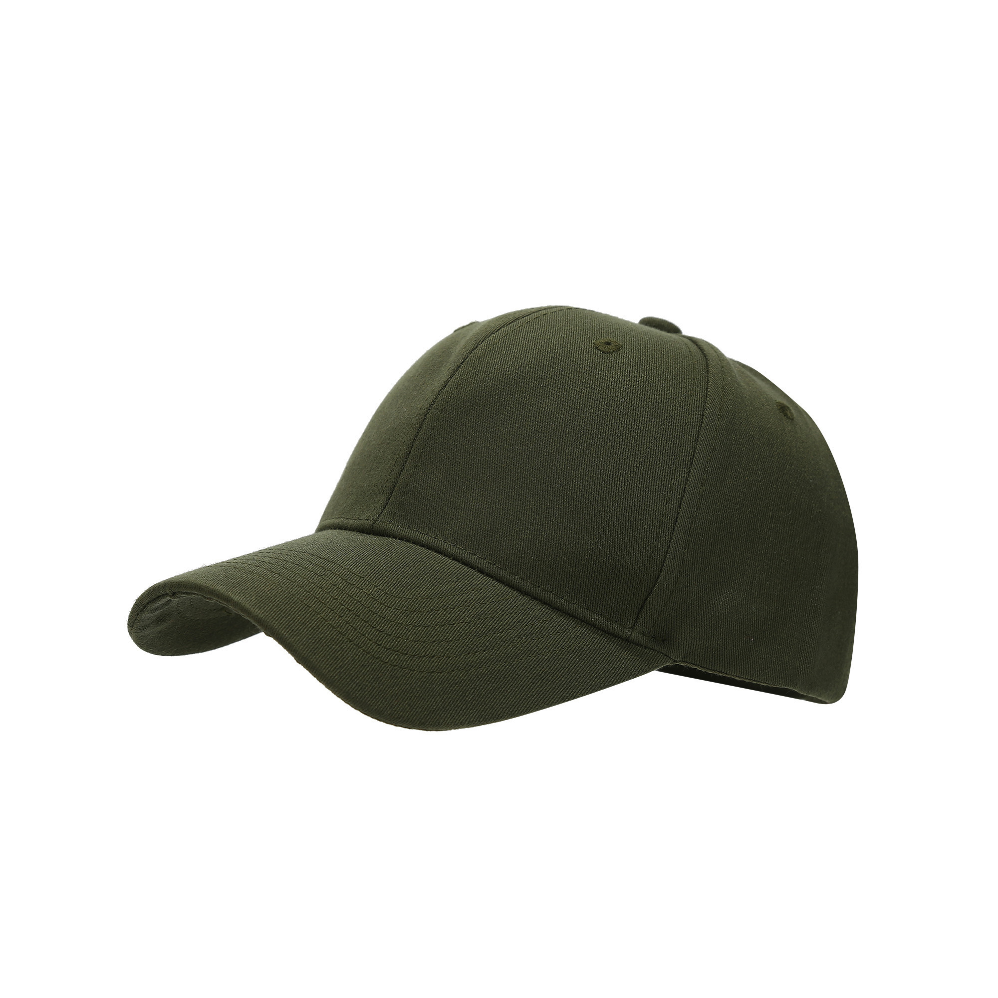 Structured Cotton Adjustable 6 Panel Baseball Cap 6