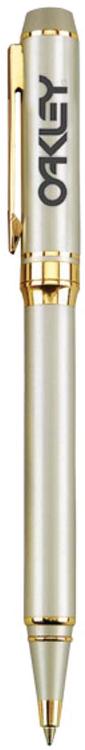 Sue Satin Nickel Twist Ballpoint Brass Pen 2