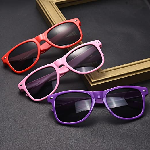 Retro Classic Neon Colors Party Favor Supplies Unisex Sunglasses 7