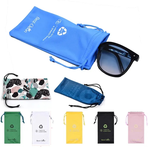 Microfibre Drawstring Sunglasses RPET Pouch 8