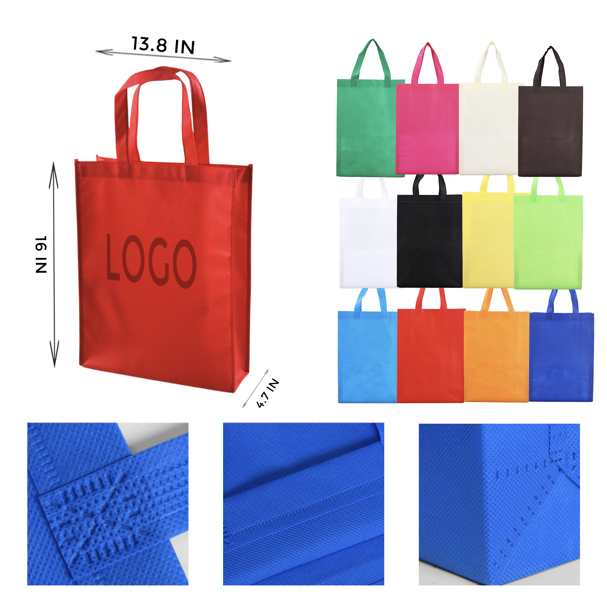 MOQ 10 PCS Vertical Non Woven Bag 1