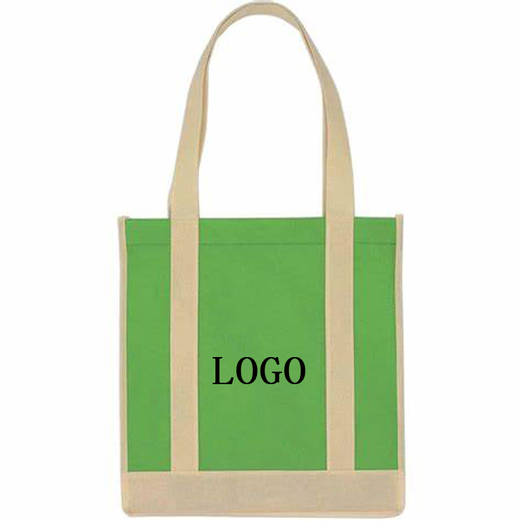 Non-Woven Two-Tone Shopper Tote Bag 3
