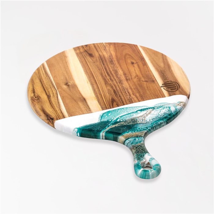 Round Paddle Acacia Cheese Board 3