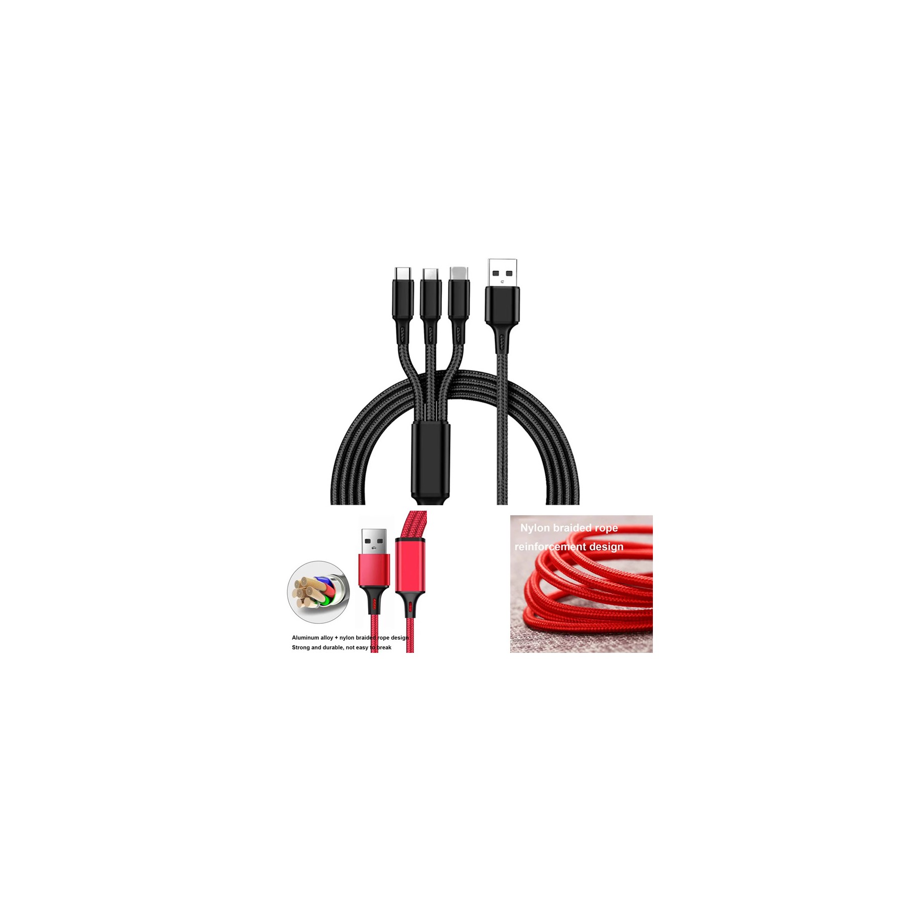 Fast Charger 3 IN 1 Charging / Data Cable 2