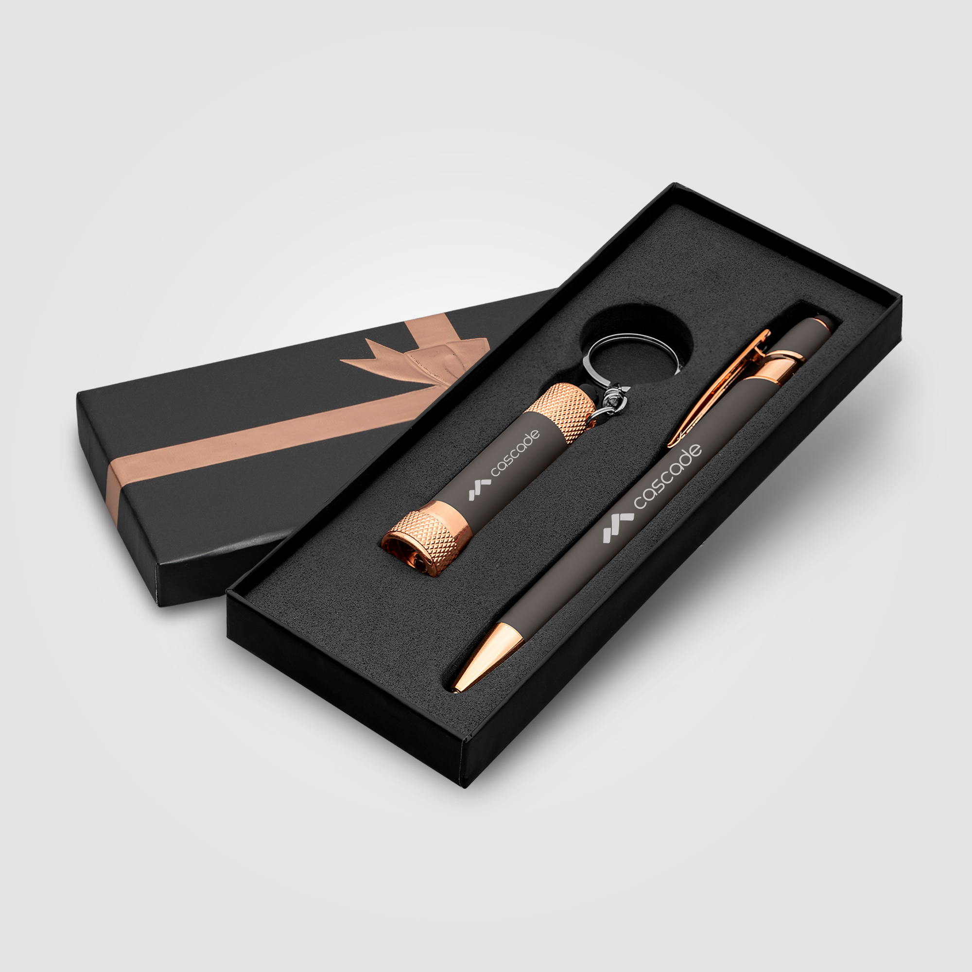 Ellipse & Chroma Softy Rose Gold Classic Ribbon Gift Set