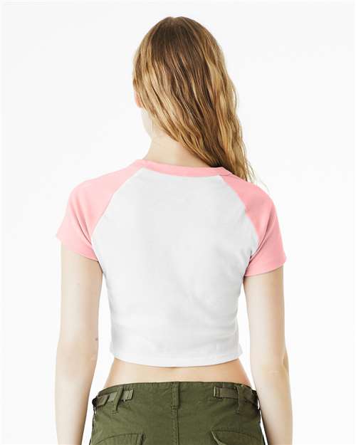 Women's Micro Rib Raglan Baby Tee - 1201 20