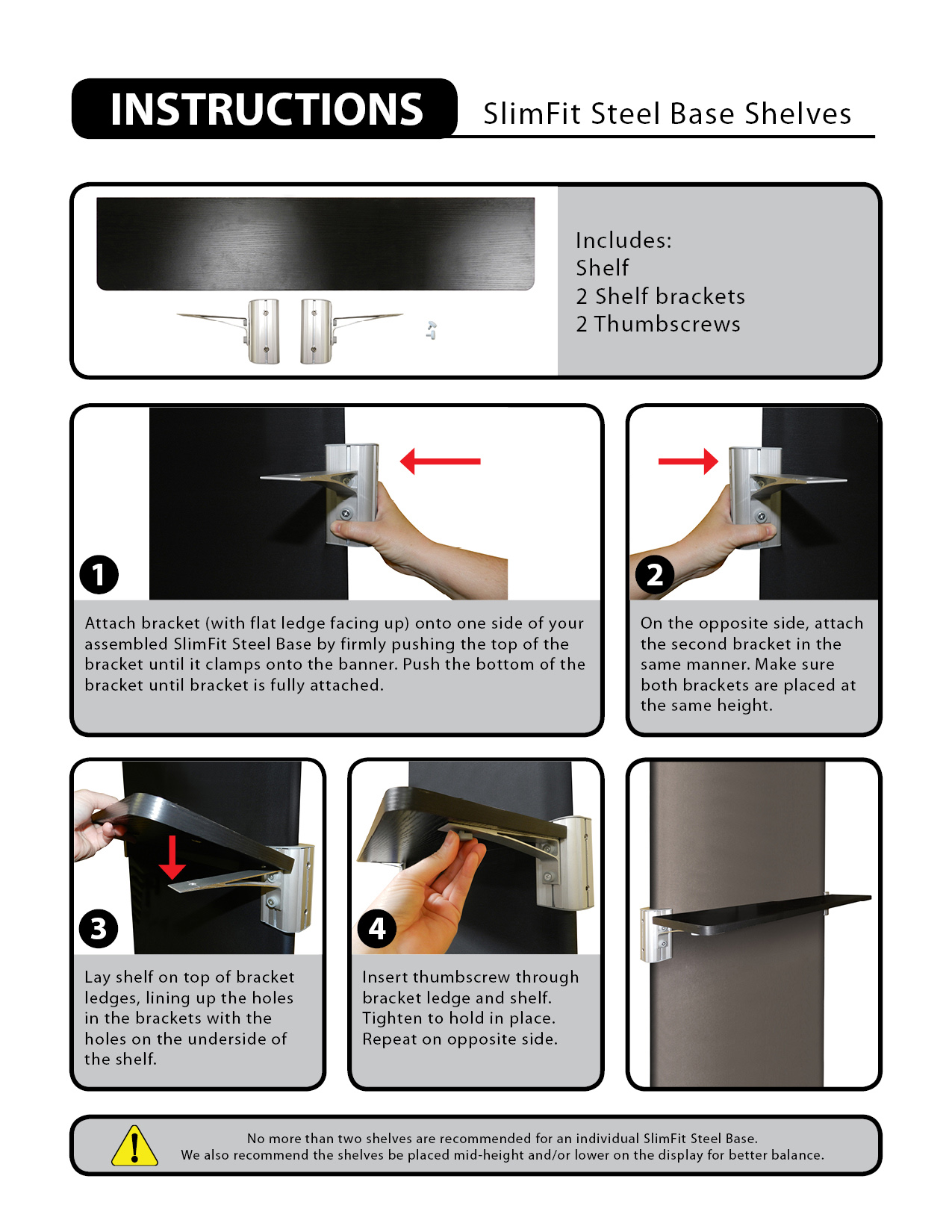 SlimFit Steel Base Shelves 6