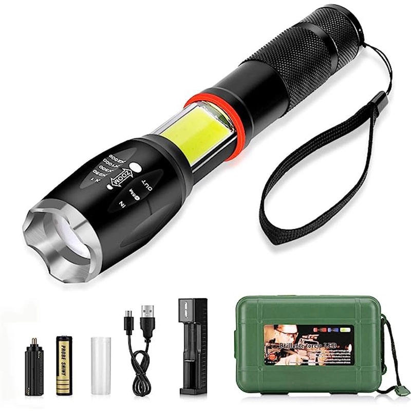 LED Tactical COB Flashlight 5