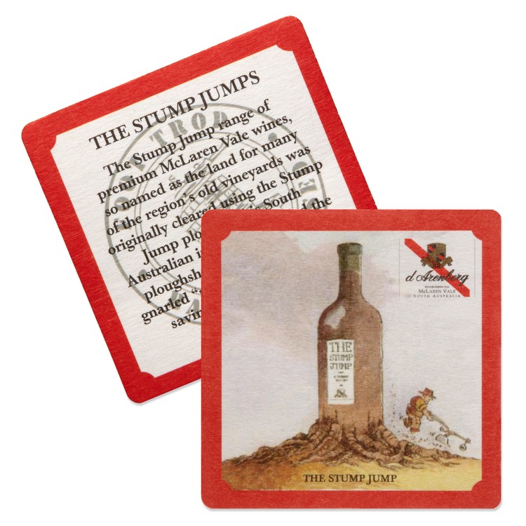 55-60 Point. 3.5" Pulp Board Coaster - Round or Square 1