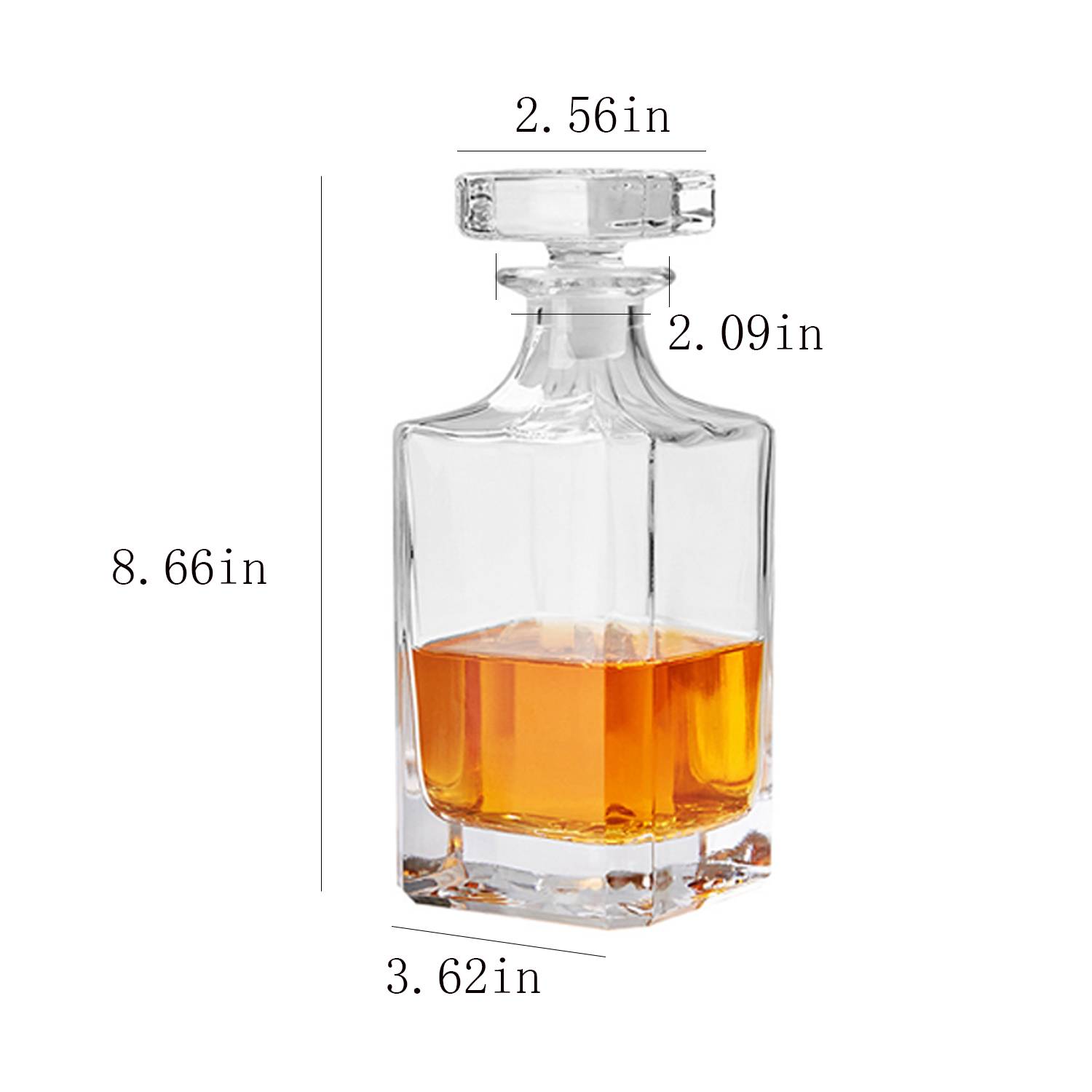 25OZ Crystal Glass Wine Decanter 5