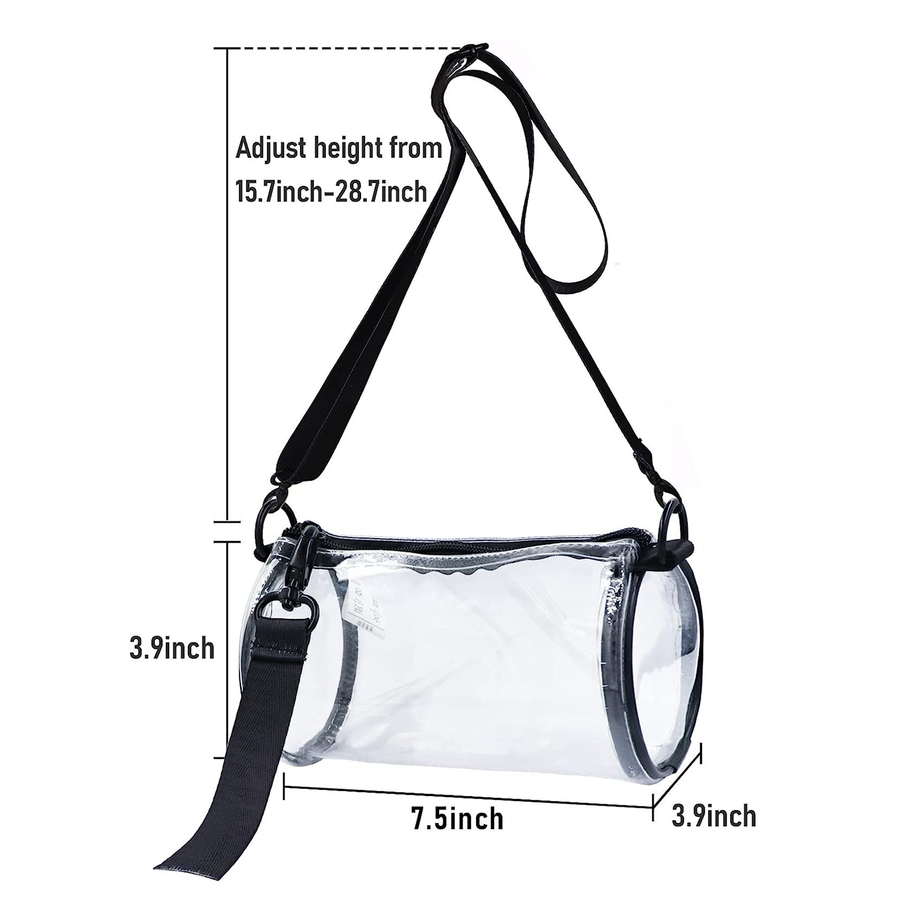 Stadium Approved Transparent Crossbody Purse Bag 4
