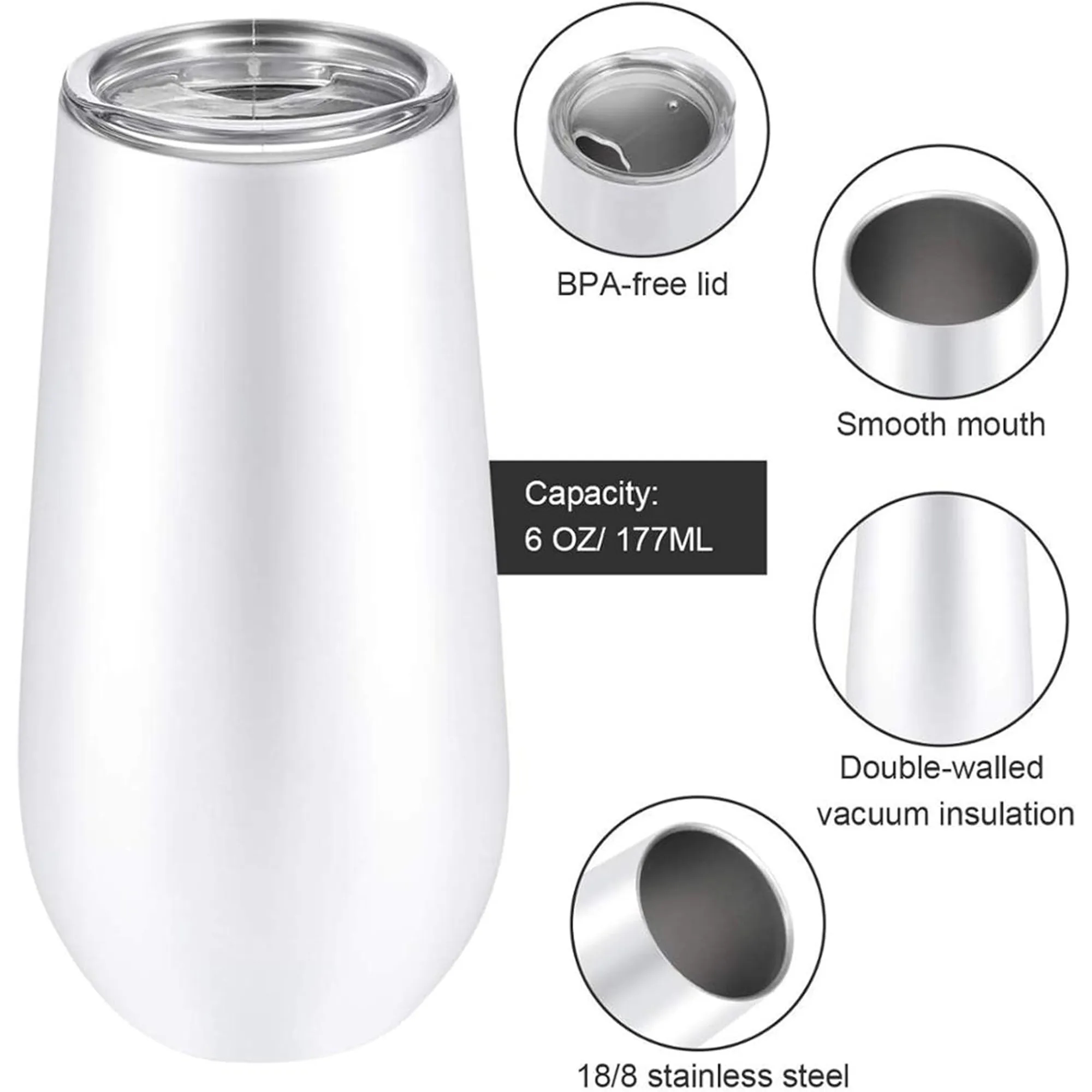 6oz Double-Walled Insulated Eggshell Cup 17