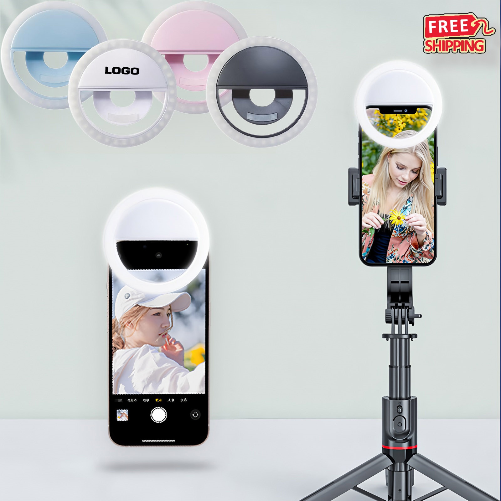 Clip On LED Selfie Ring Light 3