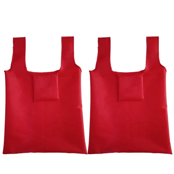 T-shirt Foldable RPET Shopping Bag with Pouch 6