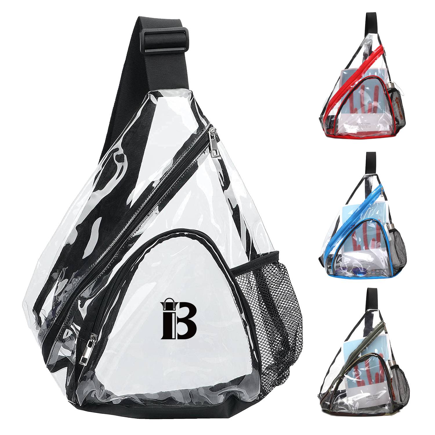 Clear PVC Crossbody Bag With Adjustable Strap 4