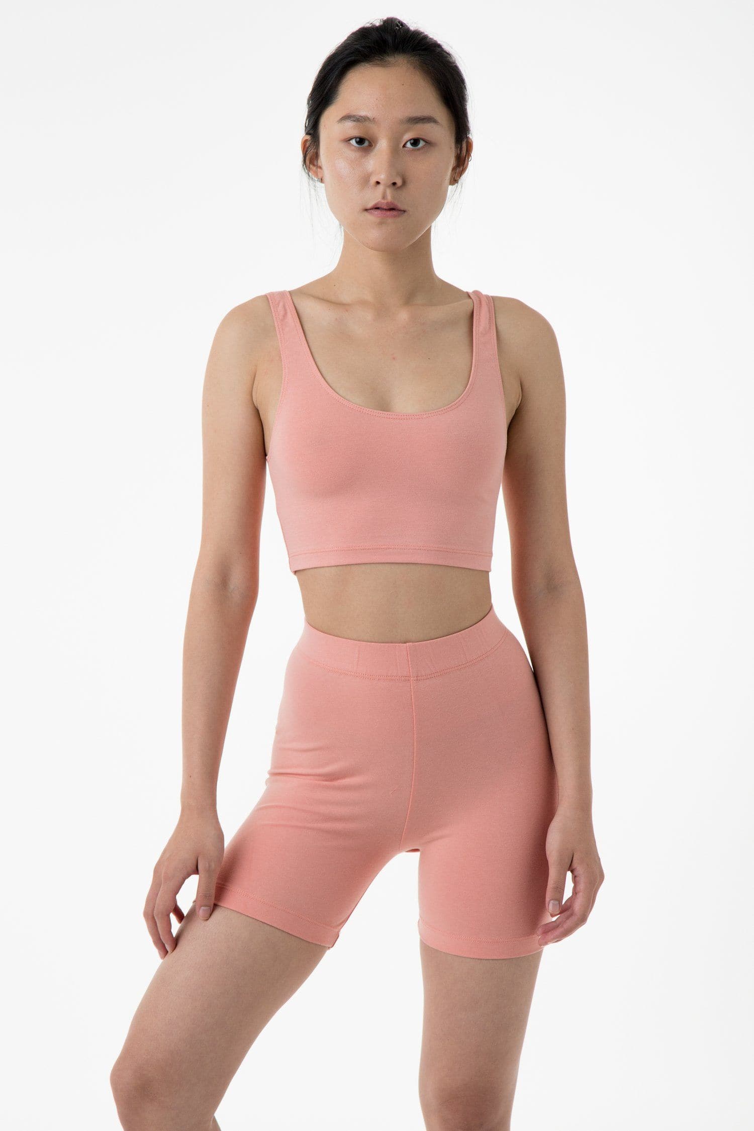 COTTON SPANDEX BIKER SHORTS 9