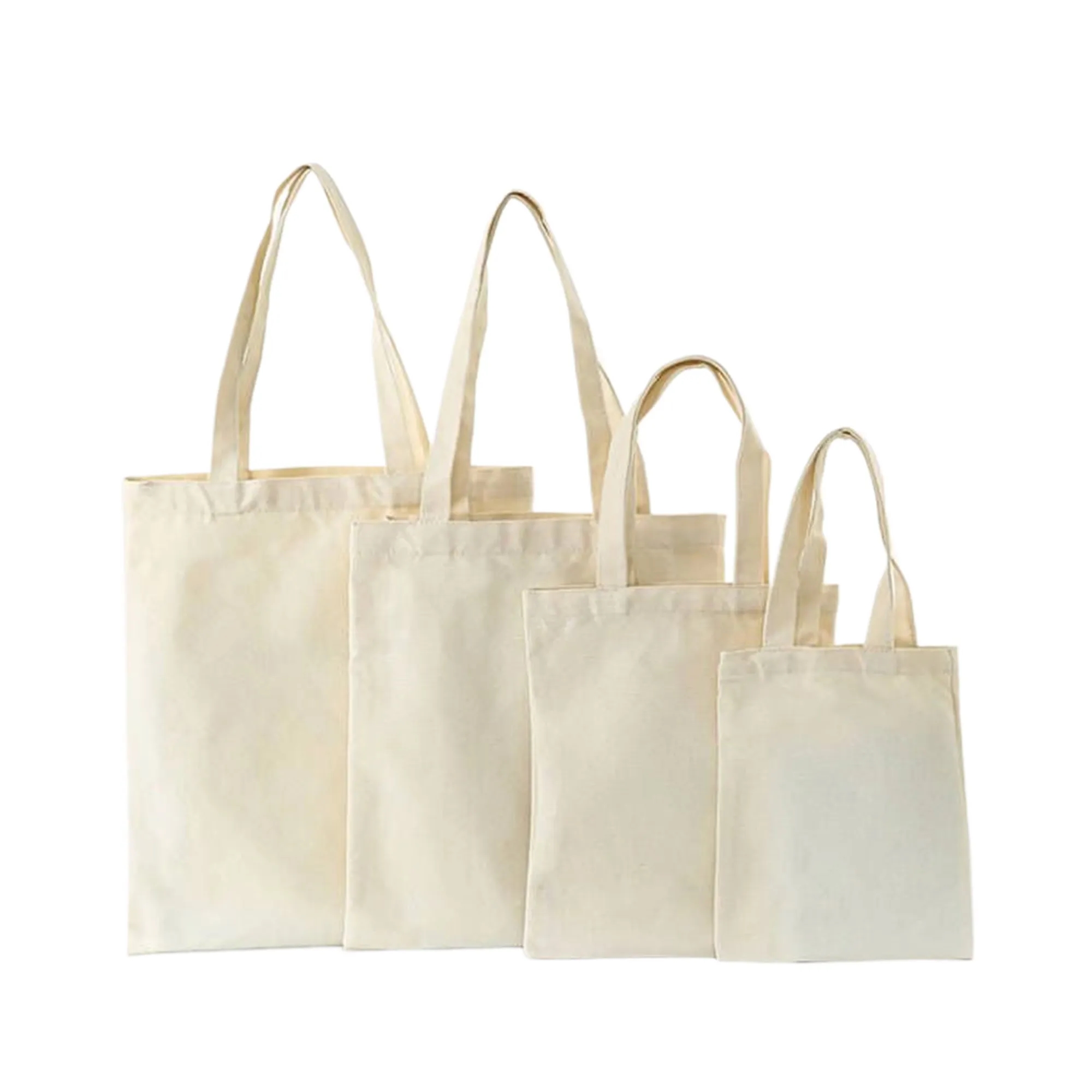 MOQ50 Cotton Canvas Tote Bag Blank Stock Shopping Handba, custom tote bag with logo imprint 2