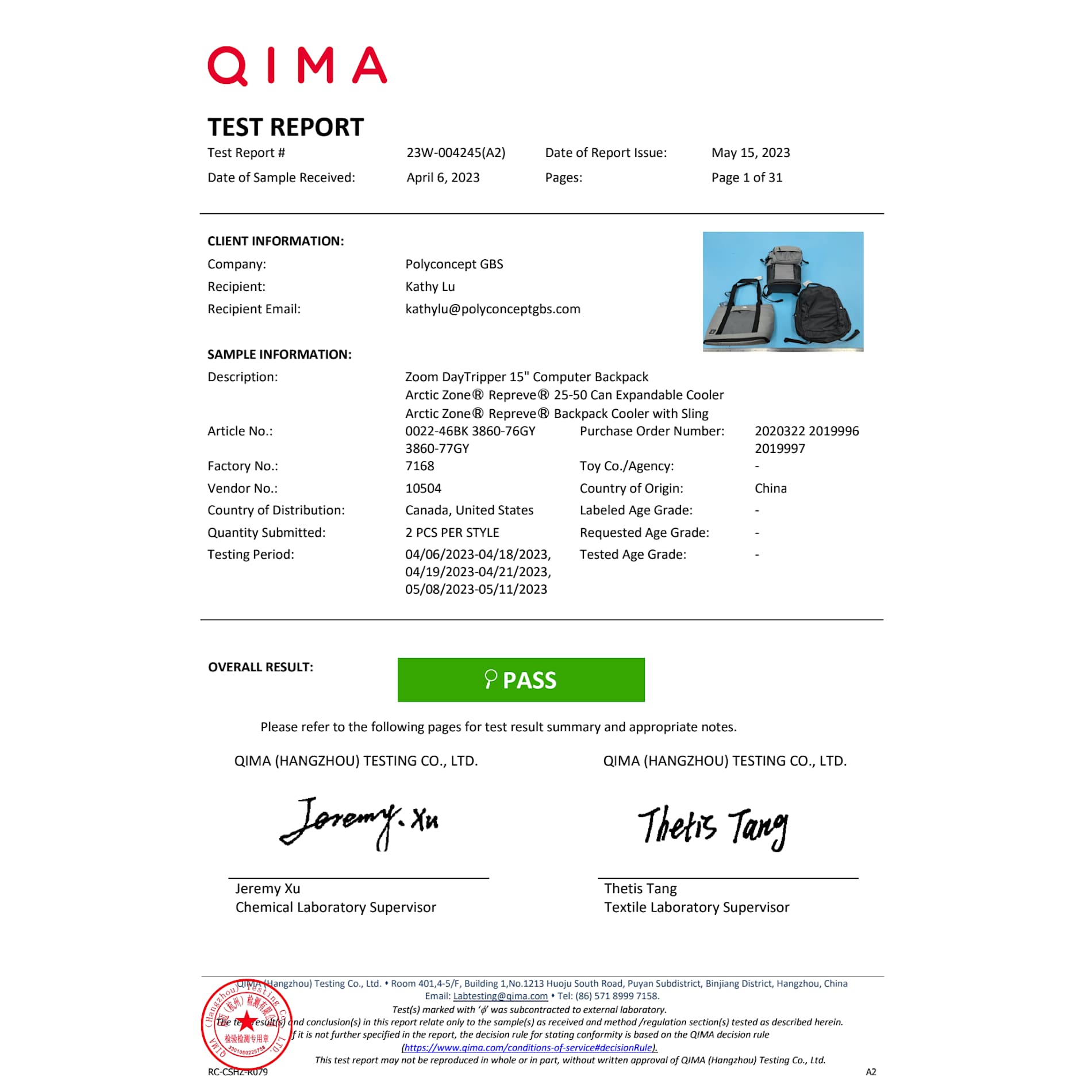 Zoom DayTripper 15" Computer Backpack 10