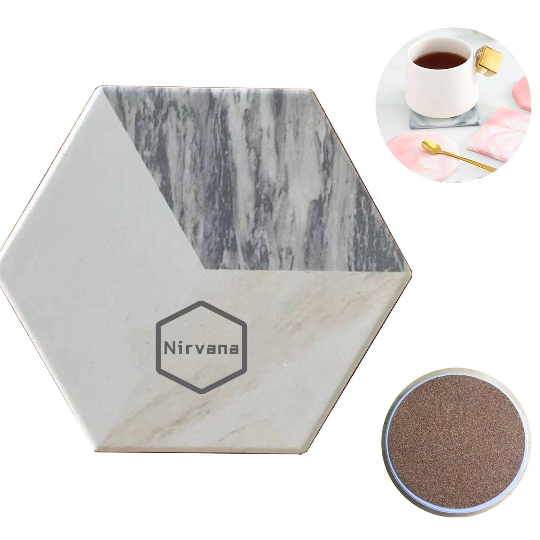 Ceramic Coaster with Cork Bottom 1