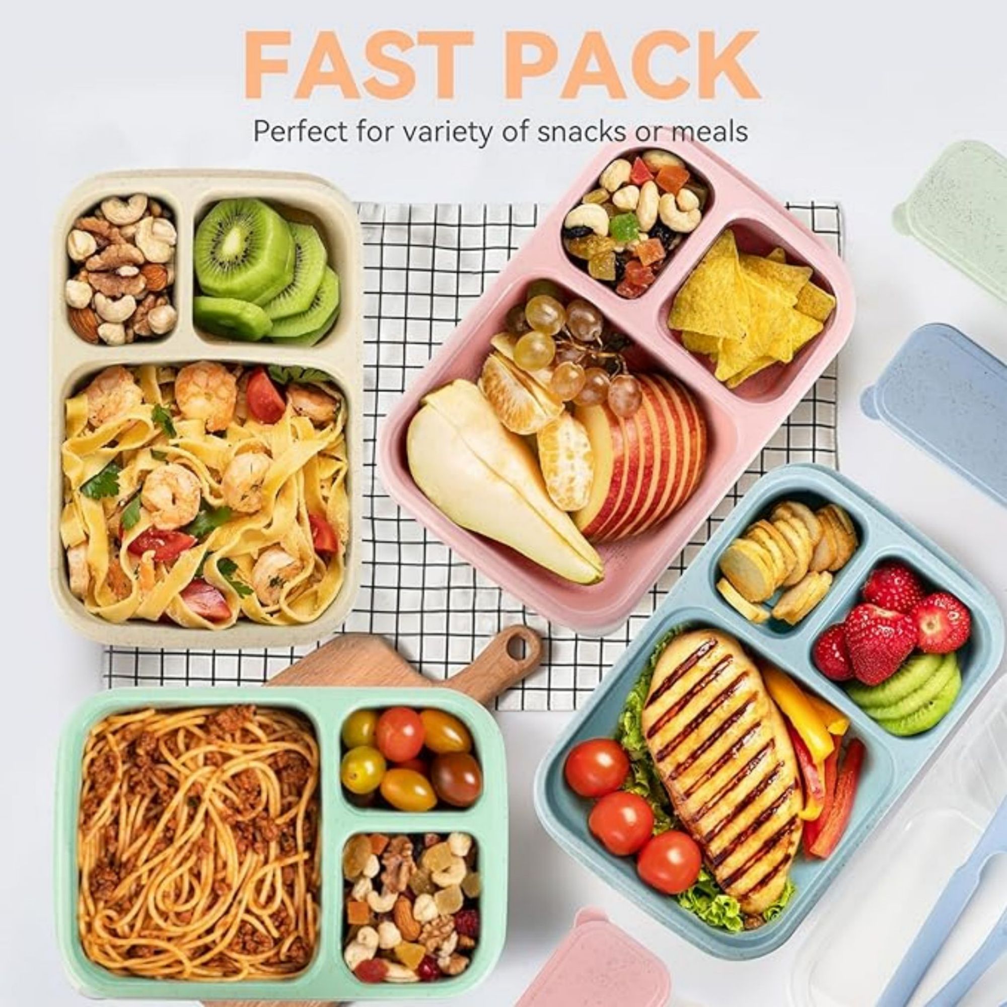 Wheat Straw Bento Lunch Boxes 4