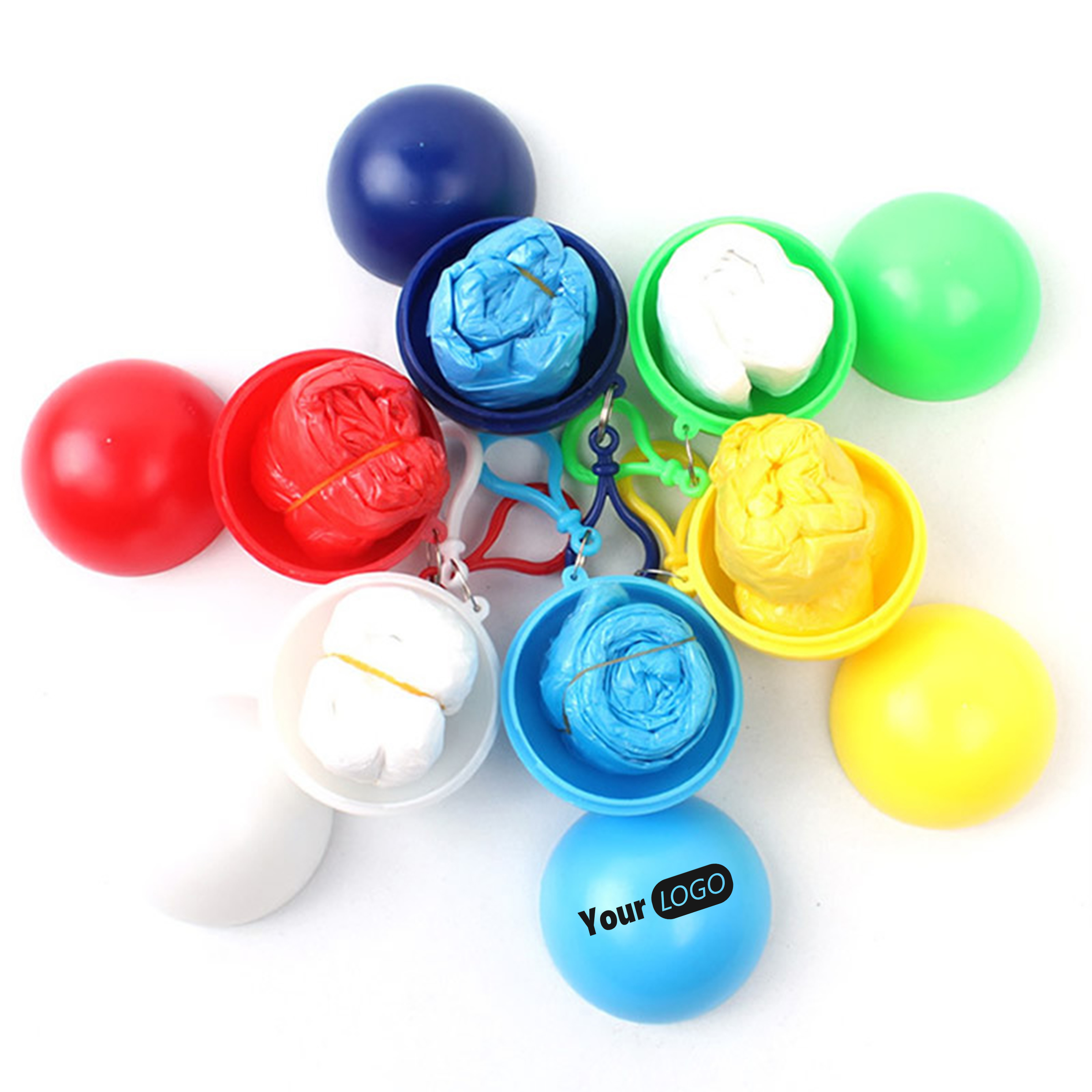 Polyethylene Portable Raincoat Ball With Custom Logo For Rainy Day Essentials 1
