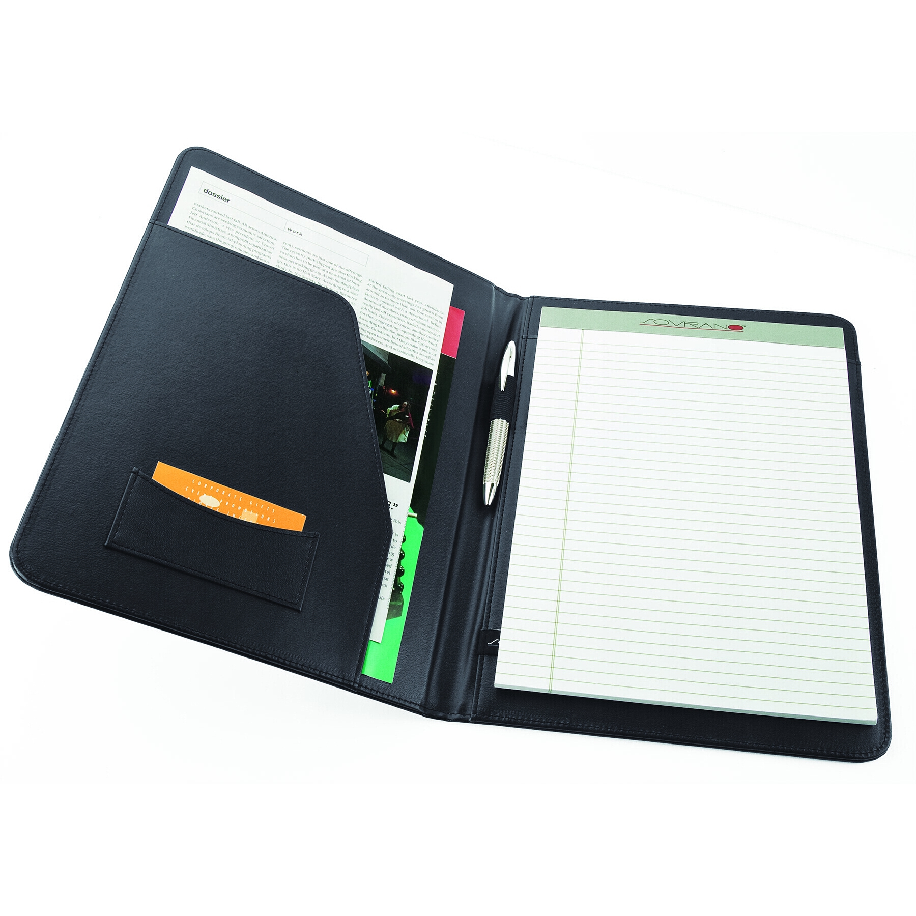 Leder Leather Letter Size Padfolio 4