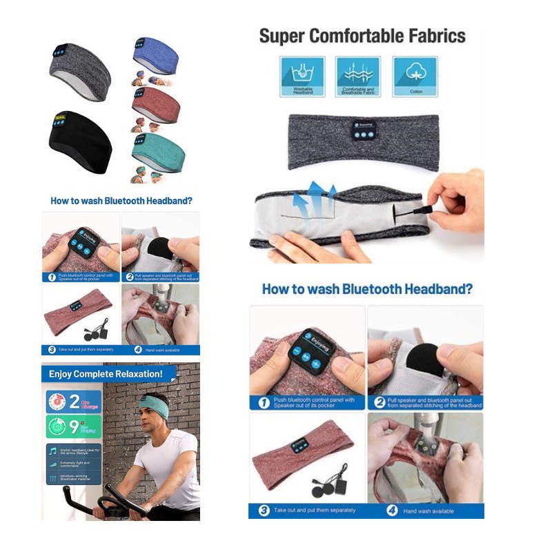 Wireless Bluetooth Headset Sports Headband