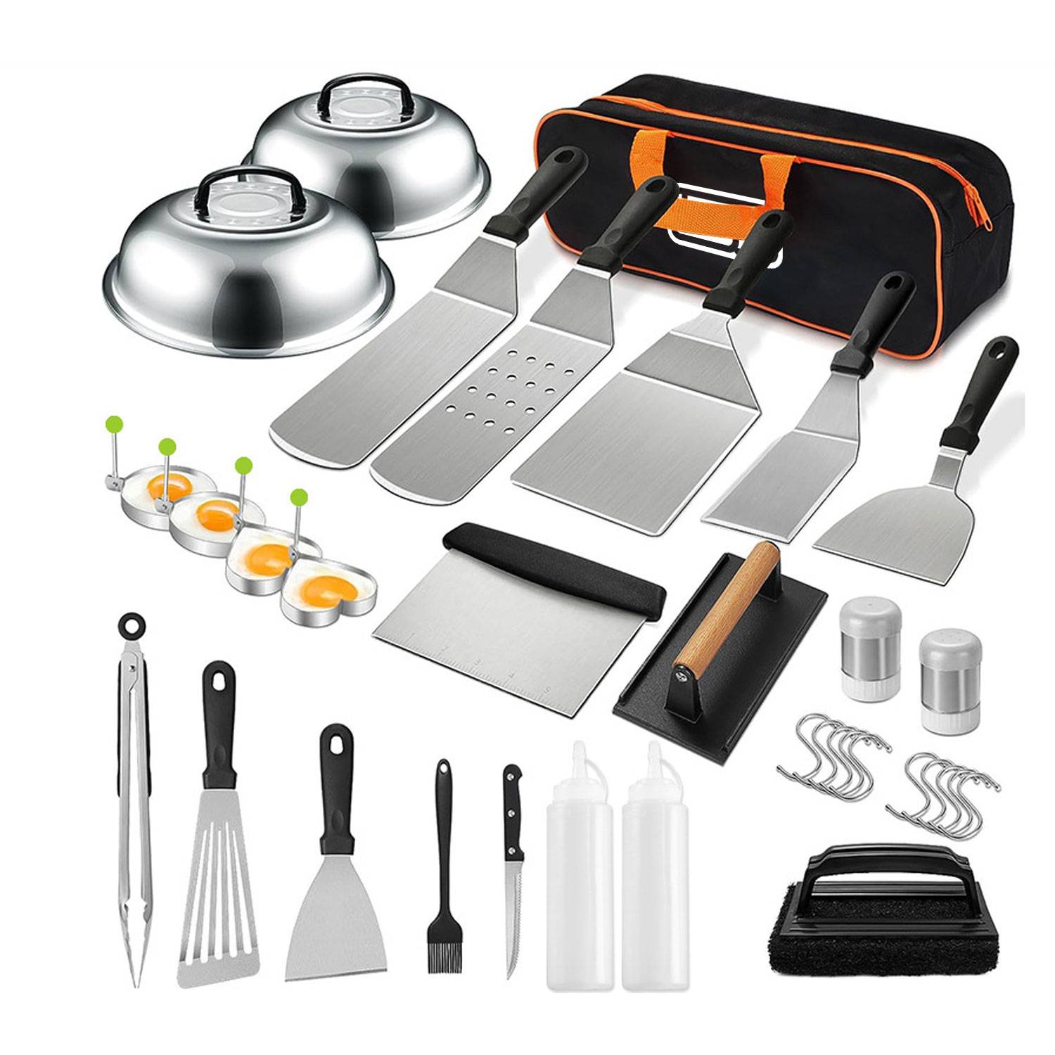34 Piece BBQ Stainless Steel Barbecue Tool Set 2