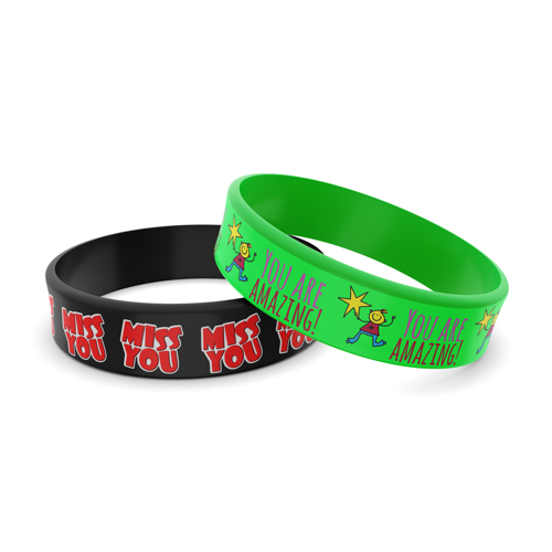PVC Snap On Bracelet -  9"x 0.7"x 0.075" 4