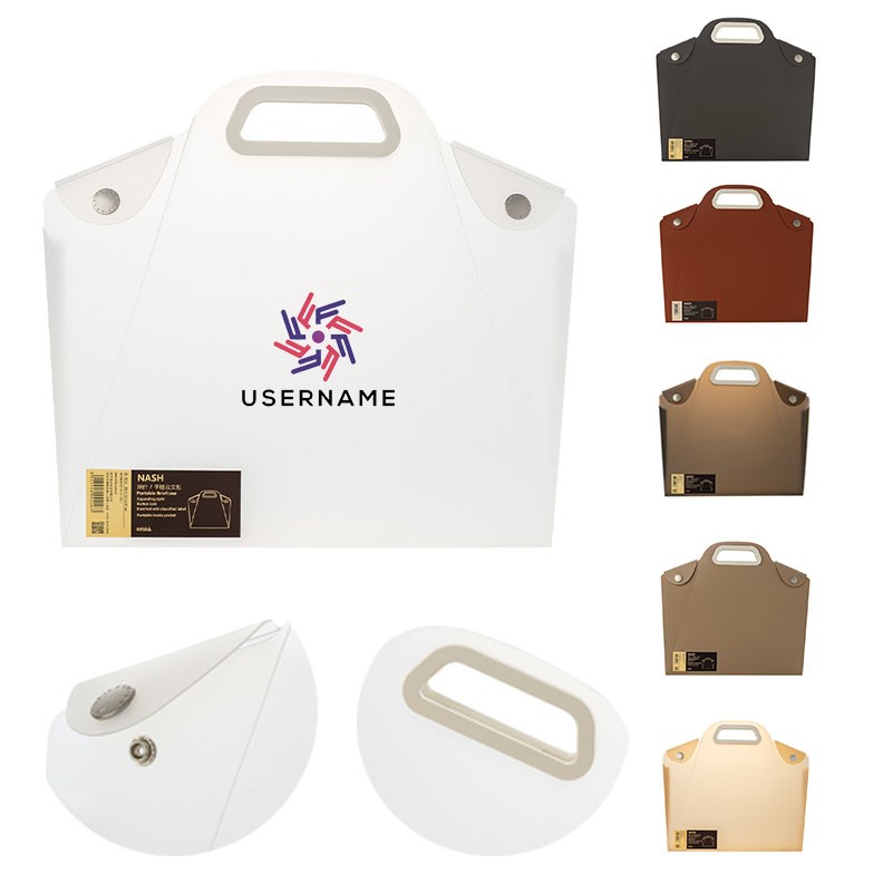 Portable File Folder With Snap Button for Storage 2