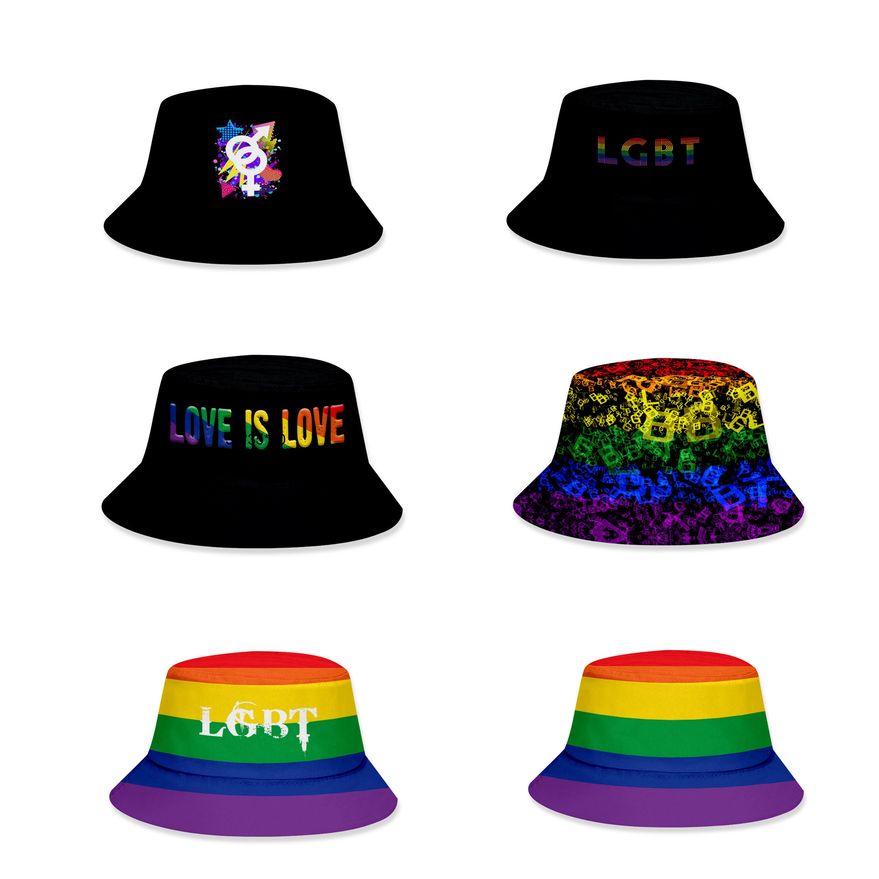 Rainbow Bucket Hat 4