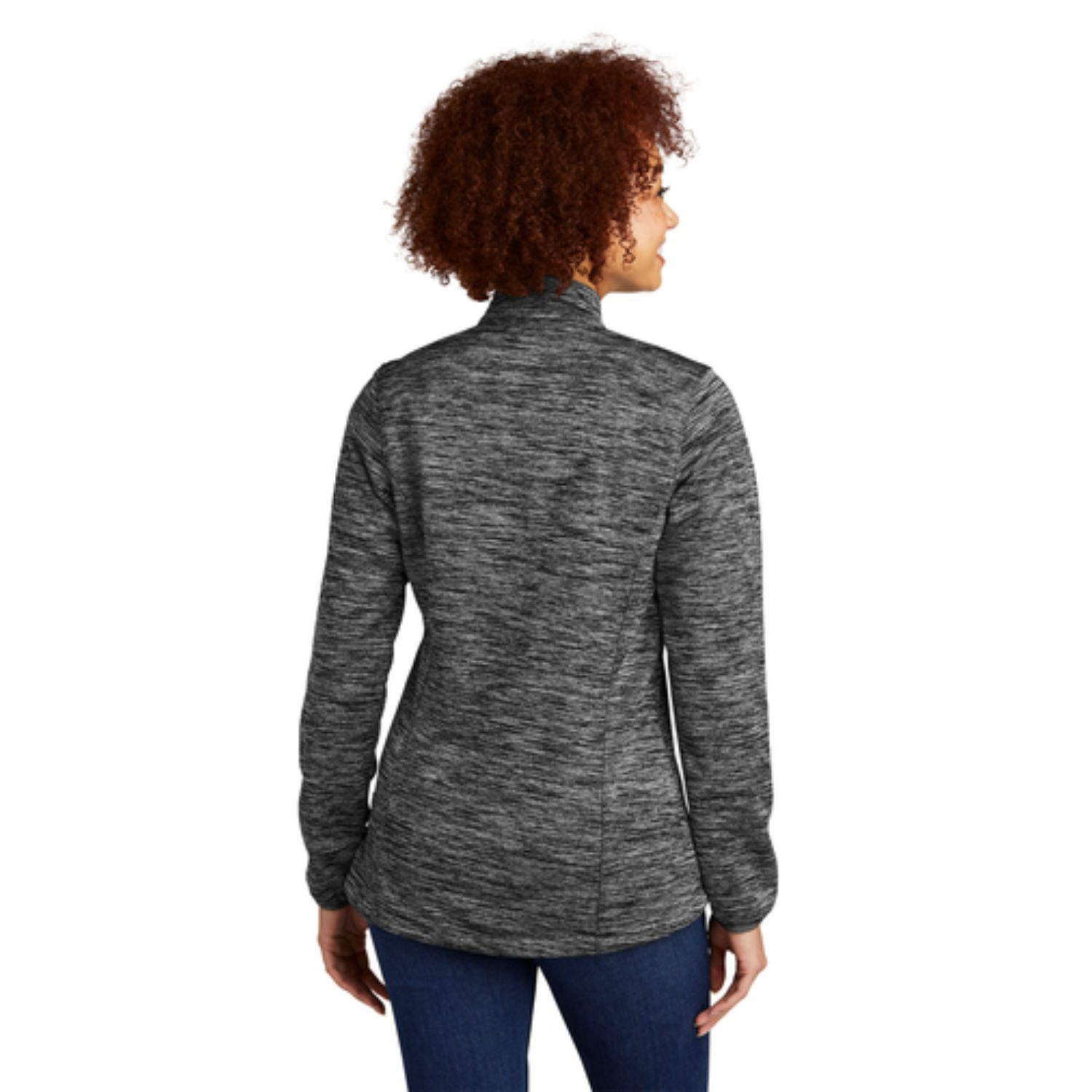 Sport-Tek® Ladies PosiCharge® Electric Heather Soft Shell Jacket 1