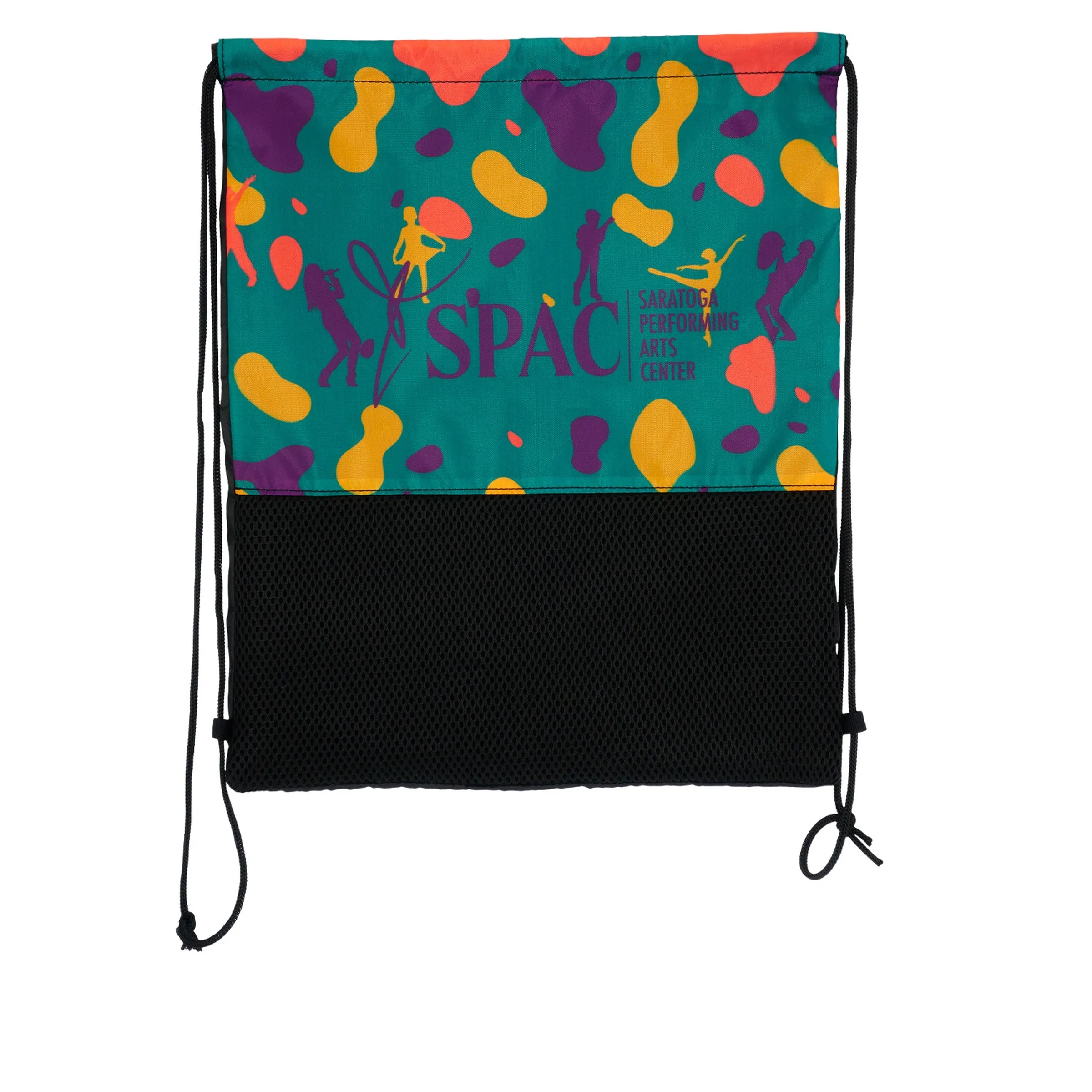Full Color Mesh Bottom Drawstring Backpack 5