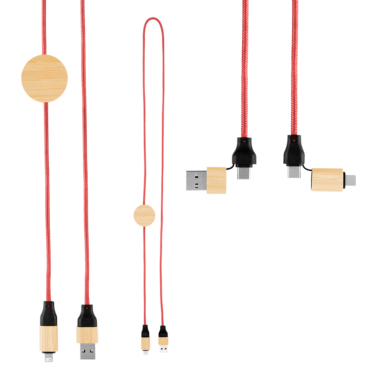 3' 60W Bamboo & rPET Fast Charging Cable 4