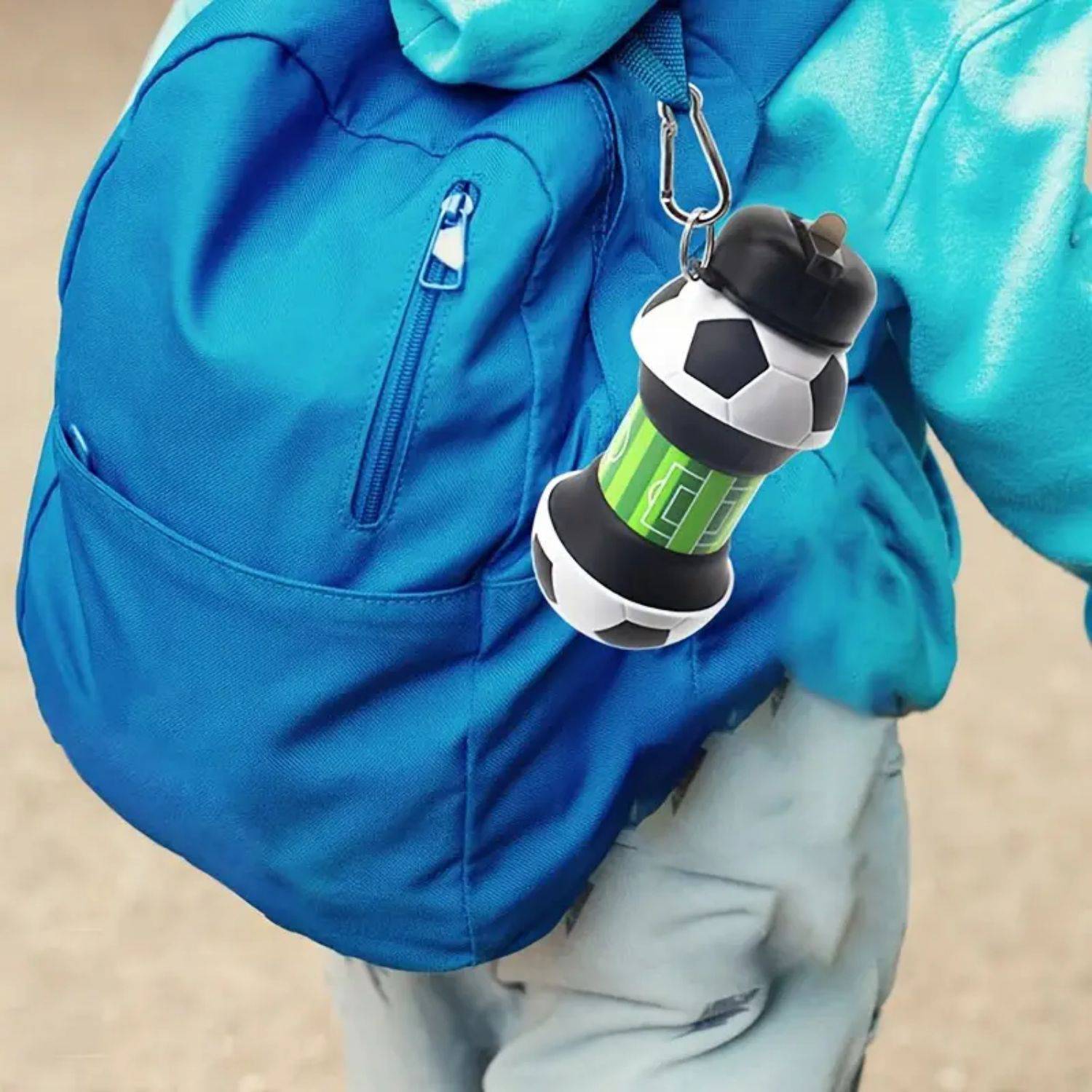 19oz Portable Foldable Silicone Sports Water Bottle For Kids 7