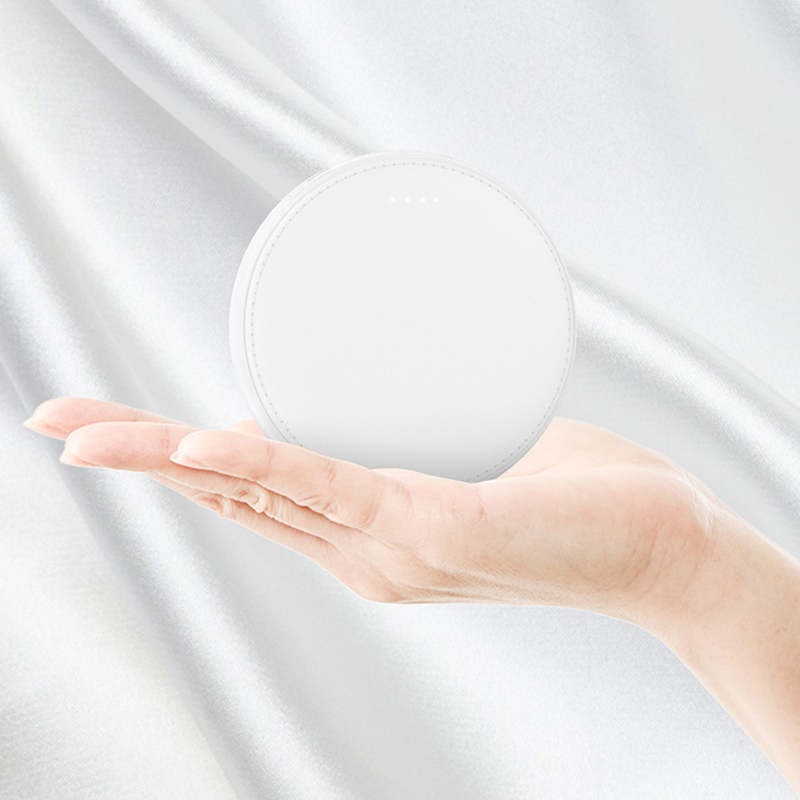 Leather Felt Power Bank w/Built-in Cables 6