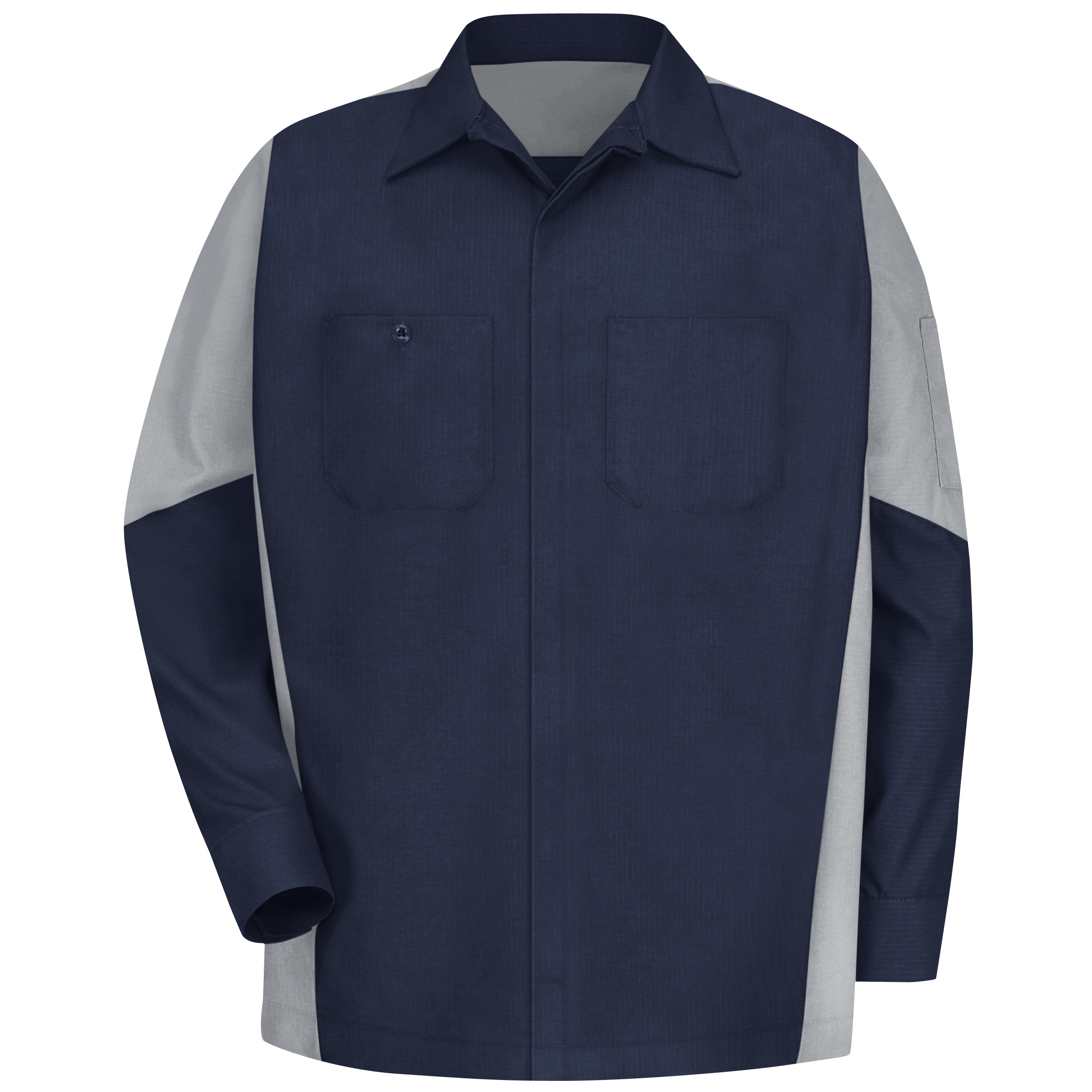 Red Kap® Men's Long Sleeve Two-Tone Crew Shirt 6
