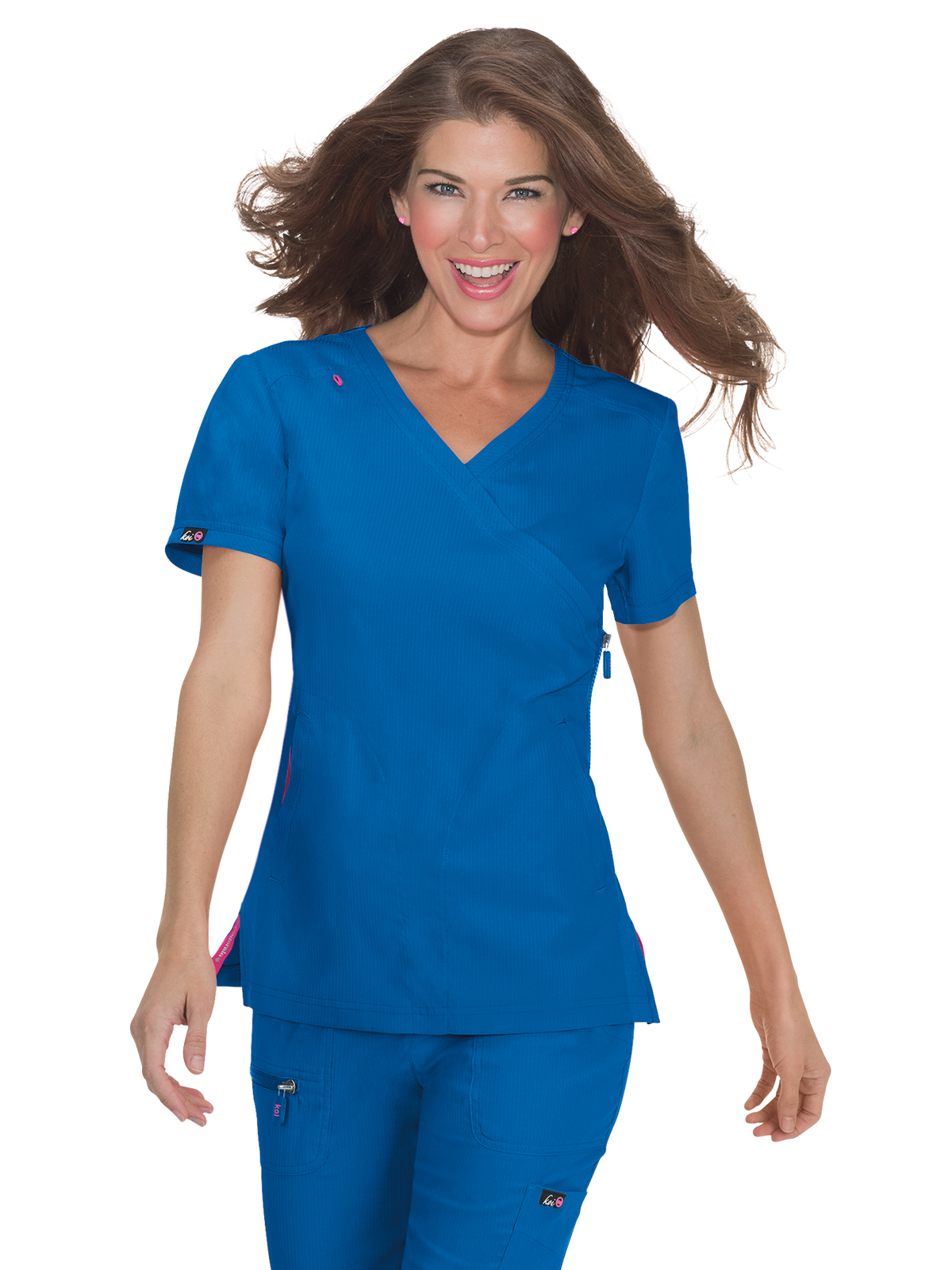 koi - Lite - Women's Three-Pocket Mock-Wrap Philosophy Top 22