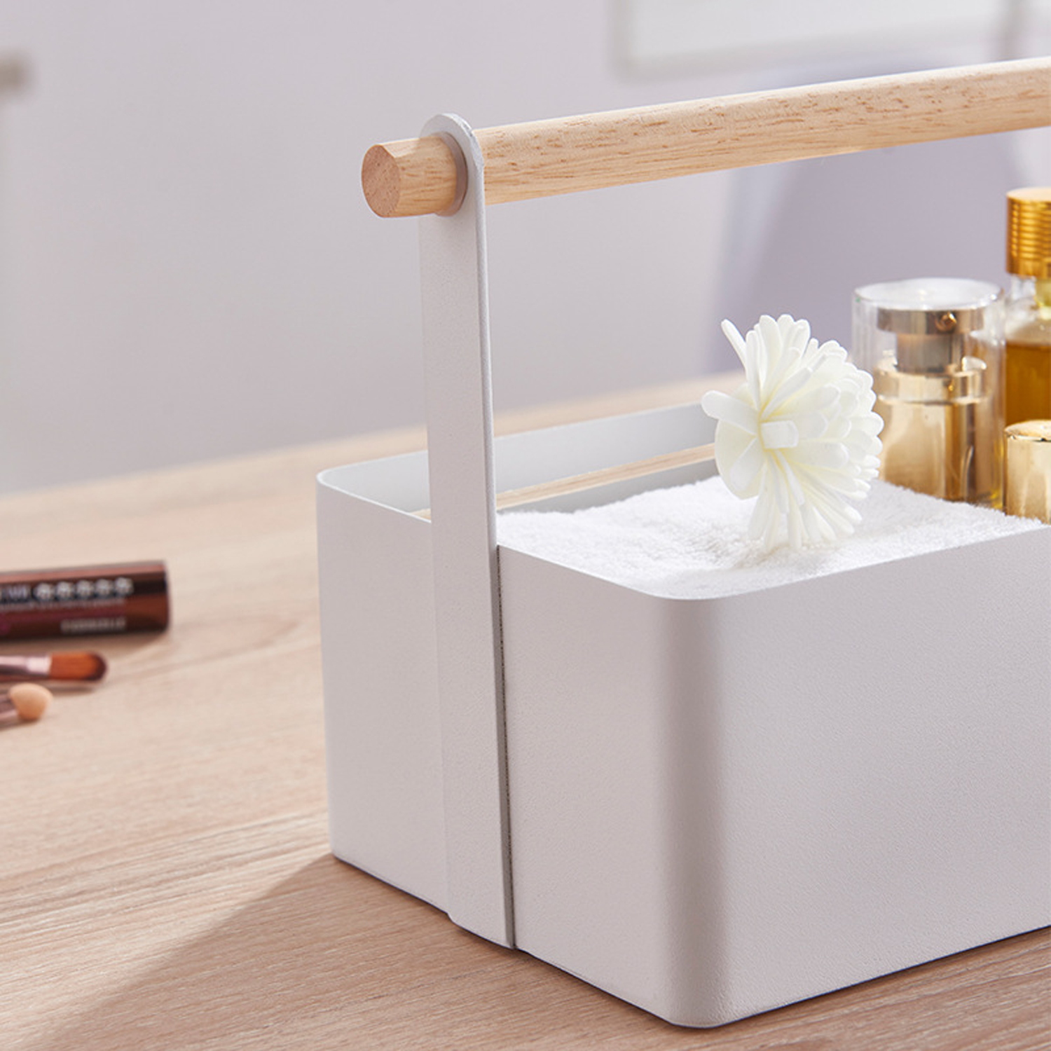 Stainless Steel Storage Box with Wooden Handle 6