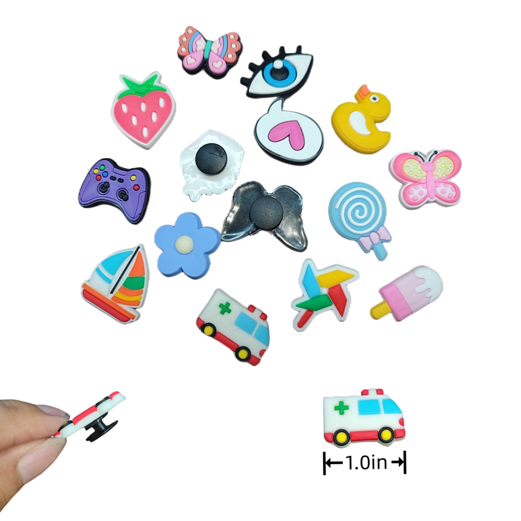 Professional Custom PVC shoe charms-MOQ is 100pcs/Full Color 2