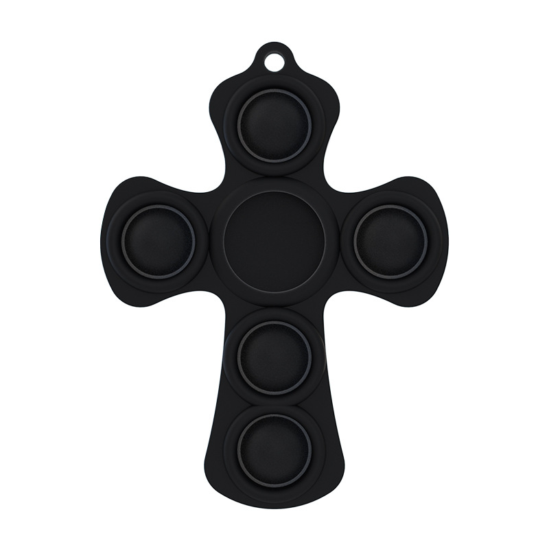 Cross Protective Sleeve Cover w/ Fidget Push Pop Bubble and Carabiner 10