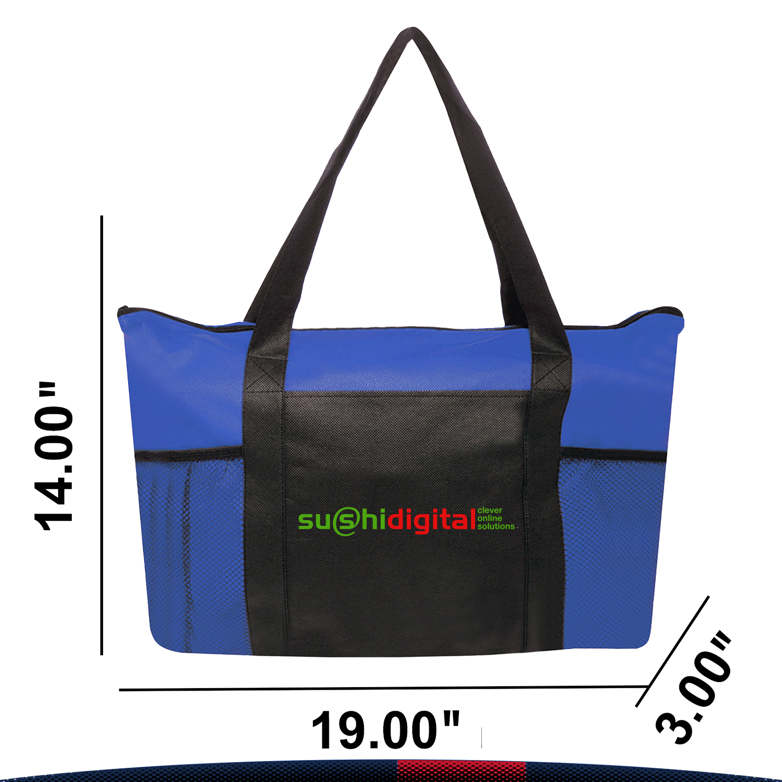 Aston Zippered Tote Bags 5
