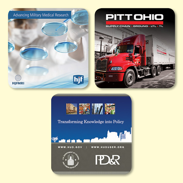 Vynex Heavy Duty 4"x4"x1/8" Hard Surface Drink Coaster