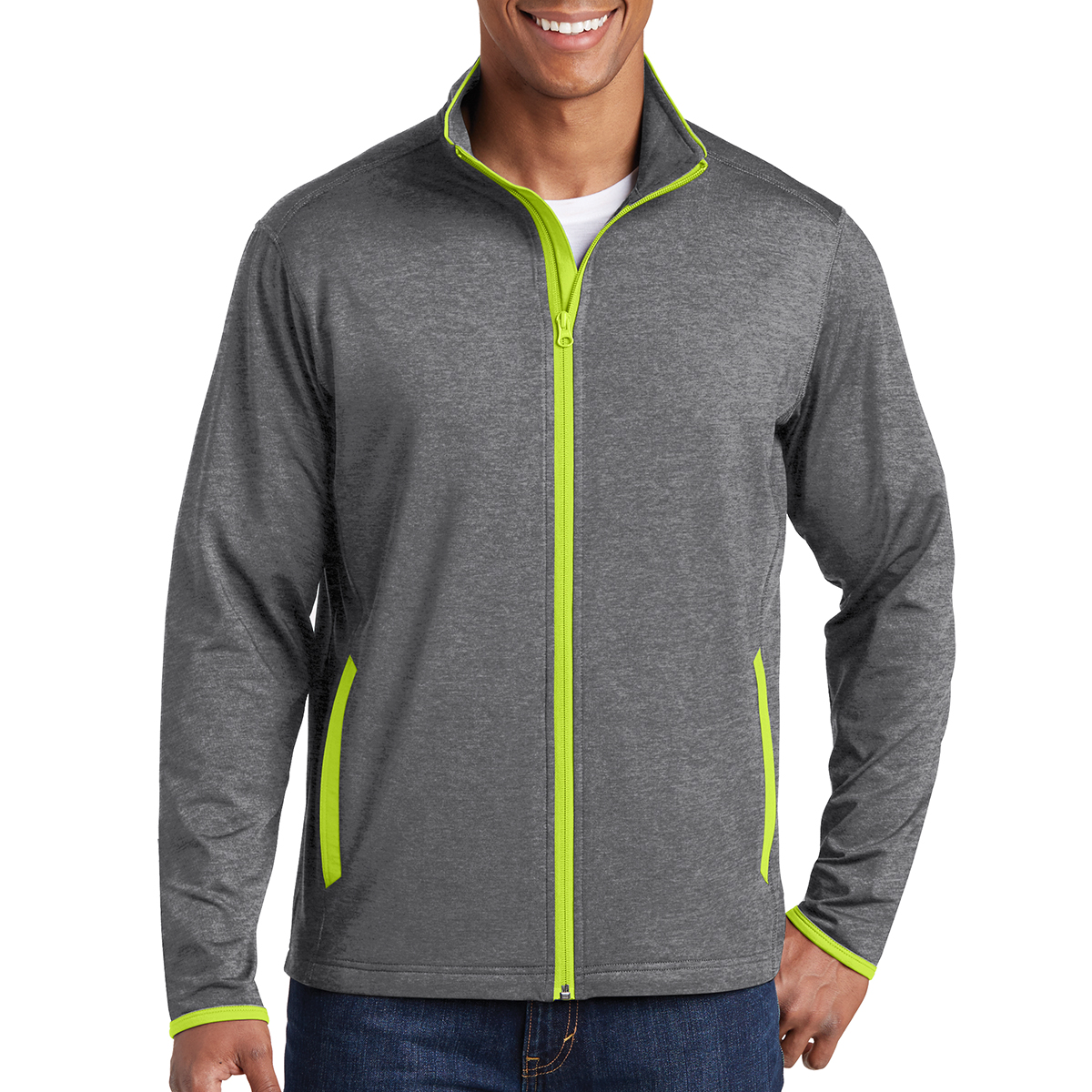 Sport-Tek® Sport-Wick® Stretch Contrast Full-Zip Jacket 31
